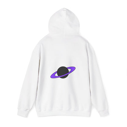 Cosmic Planet Hoodie, Unisex Heavy Blend Sweatshirt for Space Lovers, Casual Gift for Astronomy Fan, Youth and Adult Apparel