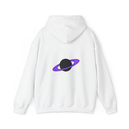 Cosmic Planet Hoodie, Unisex Heavy Blend Sweatshirt for Space Lovers, Casual Gift for Astronomy Fan, Youth and Adult Apparel