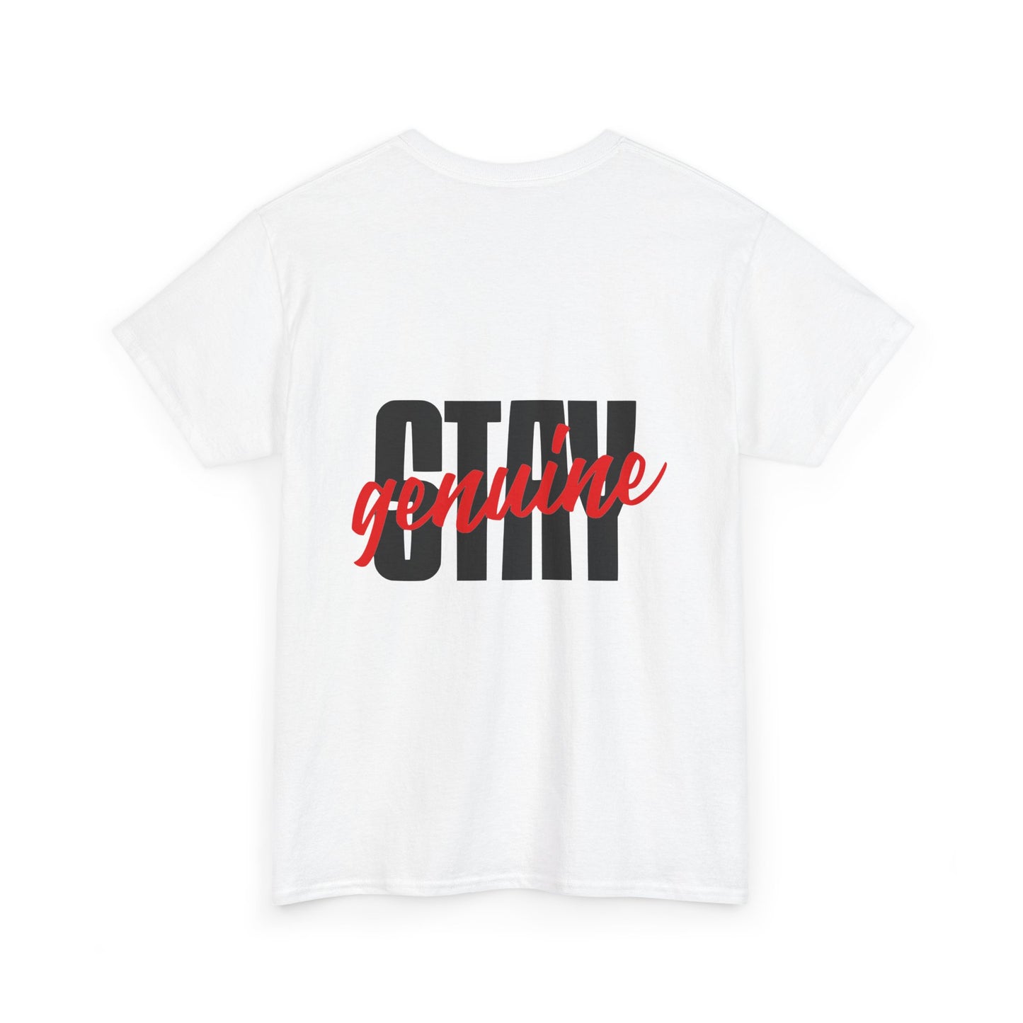 Unisex Heavy Cotton Tee with Motivational Design - Stay Genuine Graphic T-Shirt, Casual Wear, Gift for Friends, Unisex Fashion, [...]