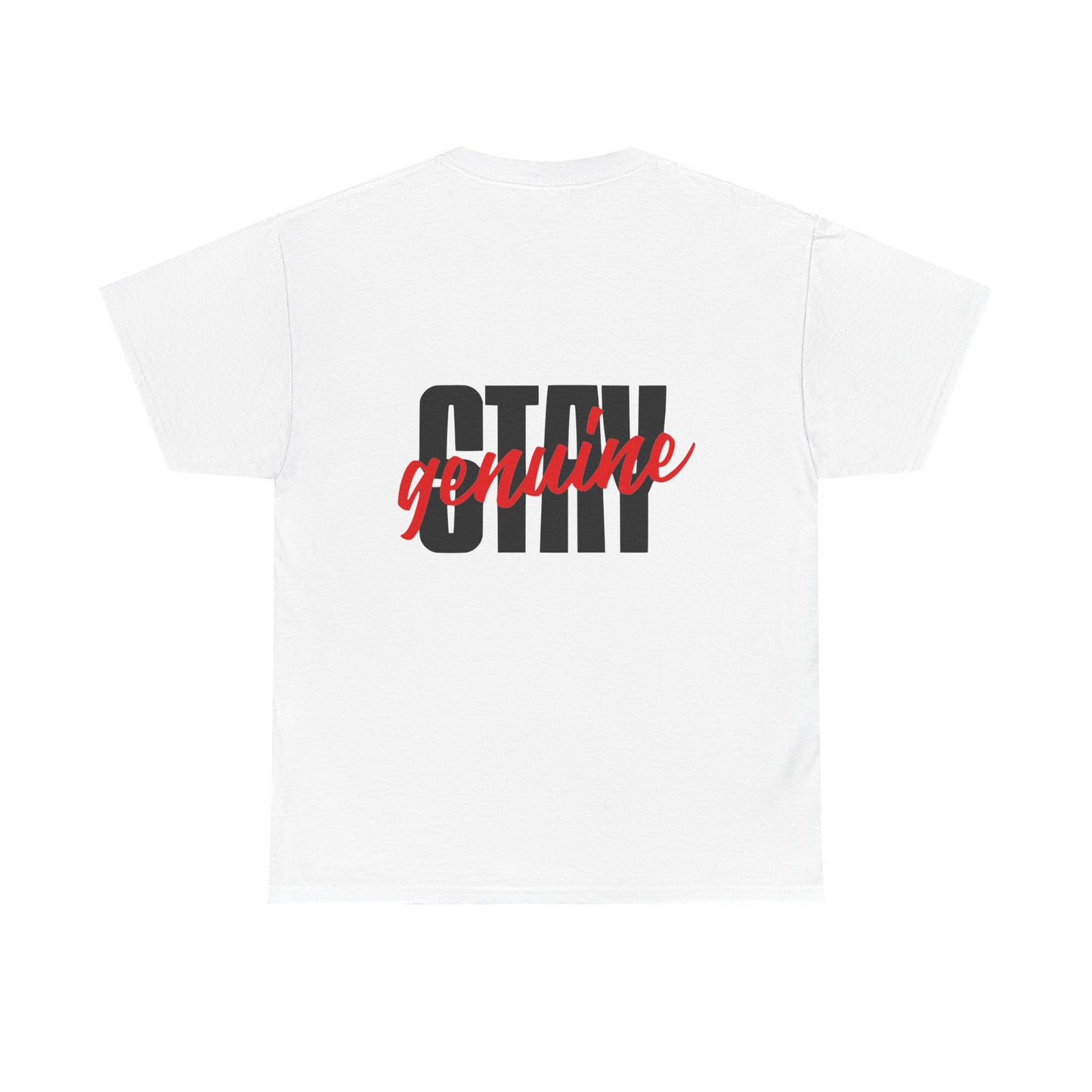 Unisex Heavy Cotton Tee with Motivational Design - Stay Genuine Graphic T-Shirt, Casual Wear, Gift for Friends, Unisex Fashion, [...]