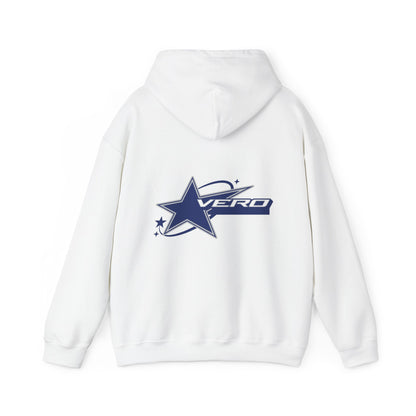 Stylish Unisex Hooded Sweatshirt with Star and Globe Design, Cozy Hoodie for Everyday Wear, Gift for Friends, Casual Fashion, Streetwear
