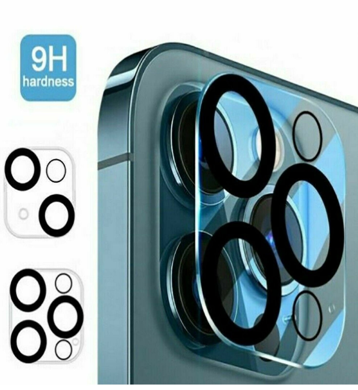Ultimate 9H Tempered Glass Camera Lens Protector for iPhone 14, 15, and 16 Series – Shockproof, Crystal Clear Coverage