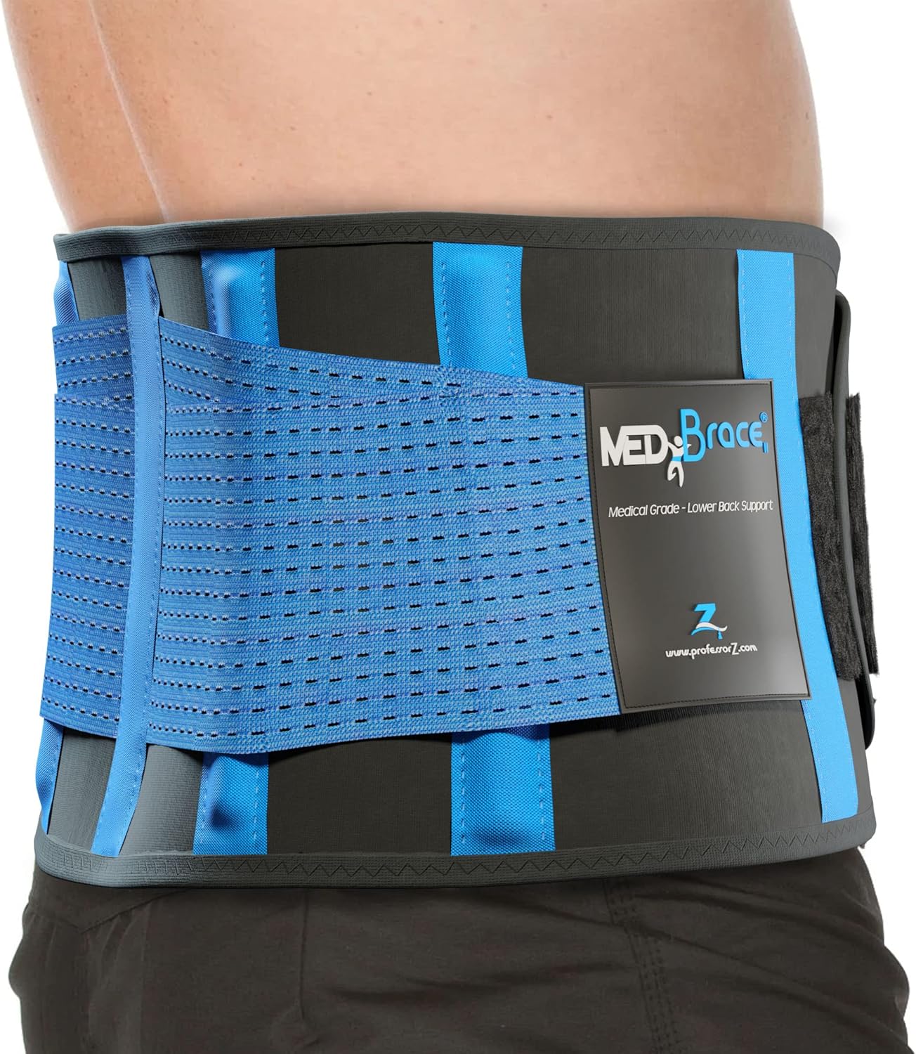 Ultimate Back Support Brace - Relief for Lower Lumbar Pain, Sciatica & Scoliosis - Medical Grade Waist Compression for Men & Women