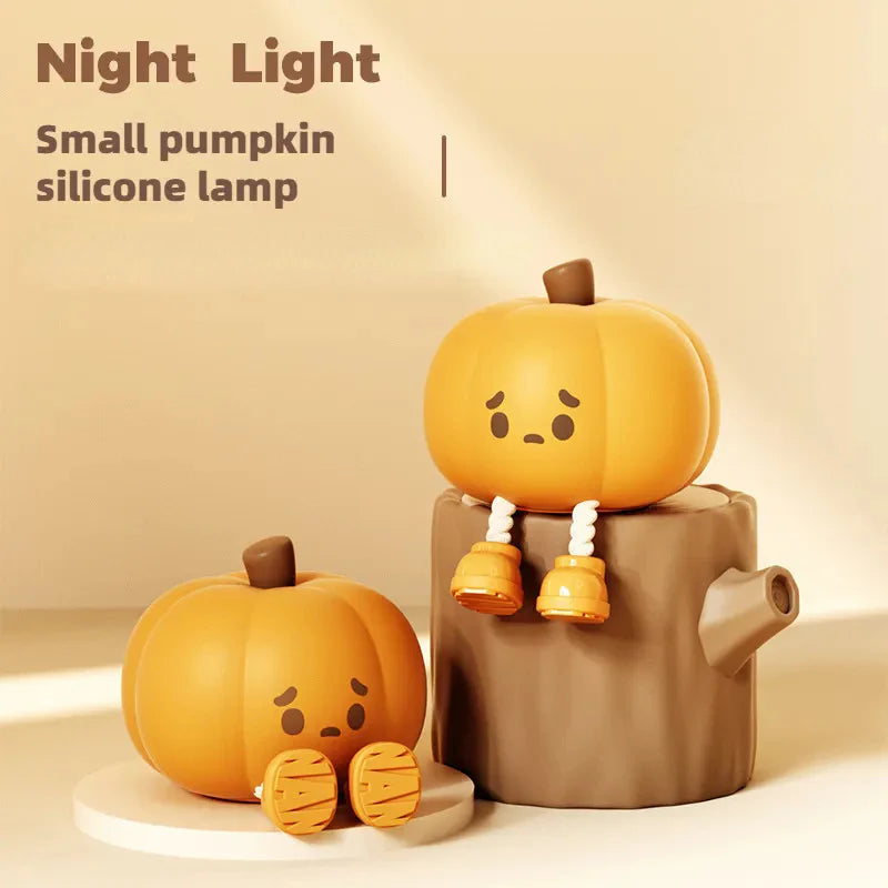 Illuminate Halloween with Our Adorable Pumpkin Night Light – Soft, Dimmable, and Rechargeable for Kids!