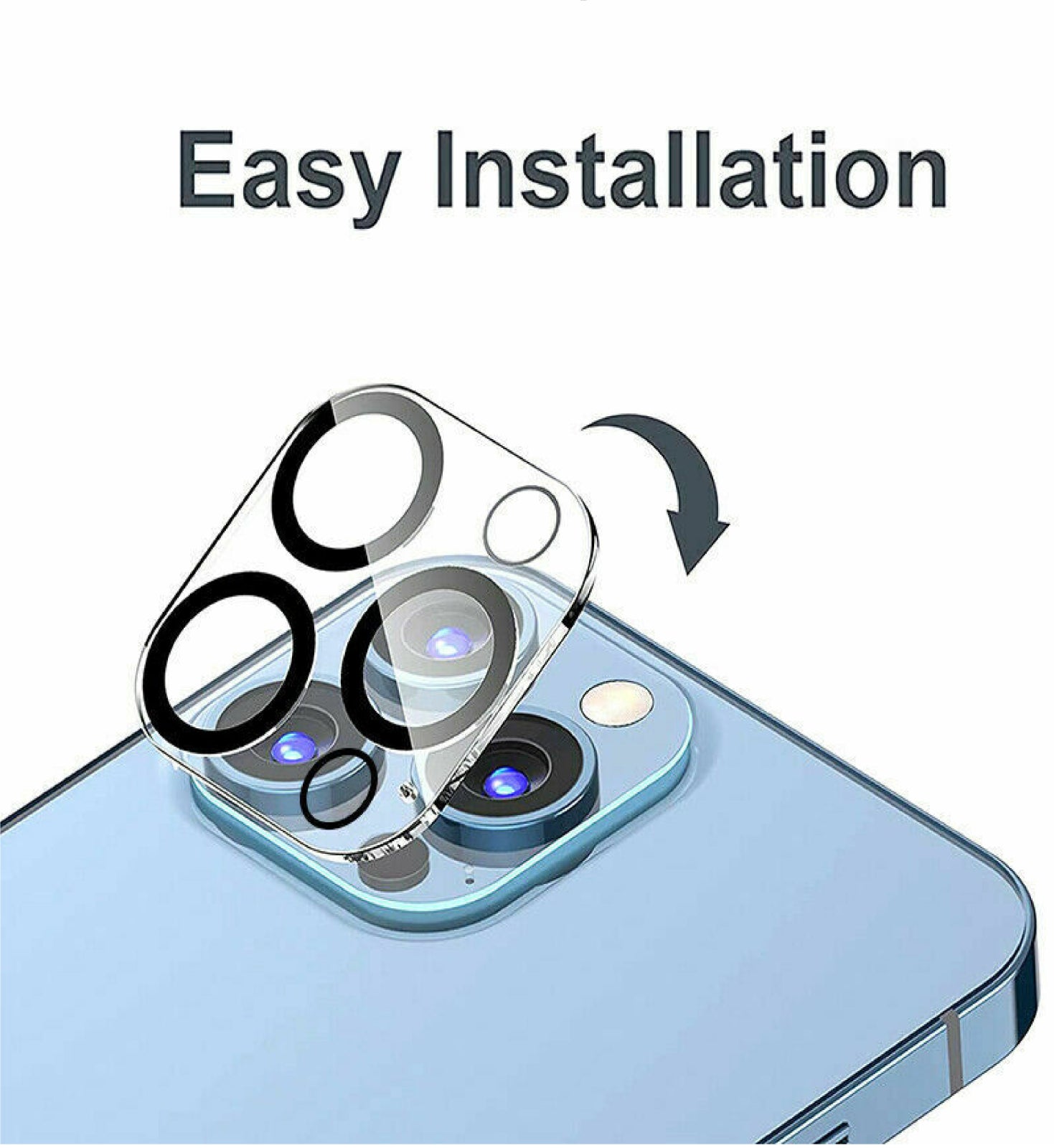Ultimate 9H Tempered Glass Camera Lens Protector for iPhone 14, 15, and 16 Series – Shockproof, Crystal Clear Coverage